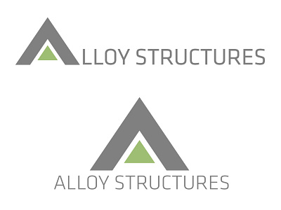 Alloy Structures alloy construction logo metal