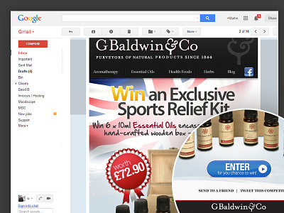 Baldwins London - Email campaign design email eshot marketing promotional