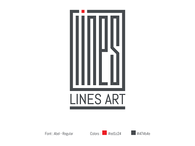 Lines Art branding design icon illustration illustrator lettering logo type typography vector