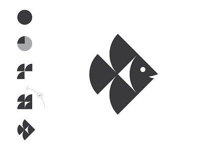 Fish Icon animation branding design flat icon illustration illustrator lettering logo vector
