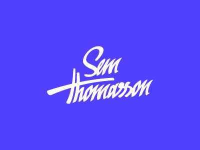 Sem Thomasson Logo Scrap hand lettering logo vector