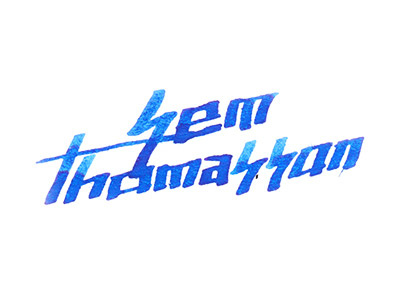 Sem Thomasson Logo Scrap 2 hand lettering logo work in progress