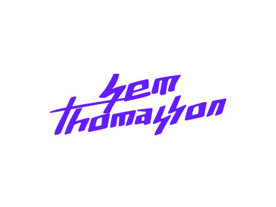 Sem Thomasson Logo Scrap 3 hand lettering lettering logo vector
