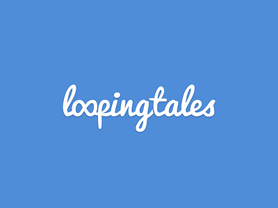Looping Tales Logo letters logo pacifico