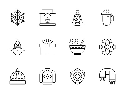 Winter Icon Set graphic design icon icon set iconography ui winter