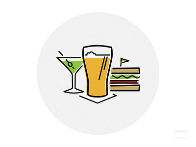 Food & Drink Meetups illustration line art