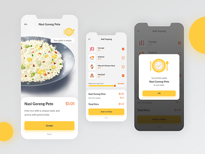 Nasi Goreng App app design ui ux