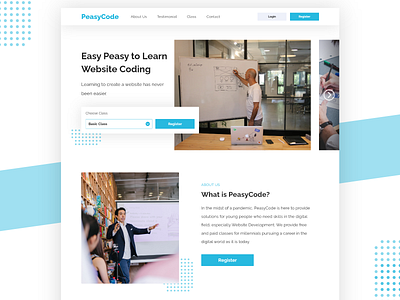 PeasyCode Website Design