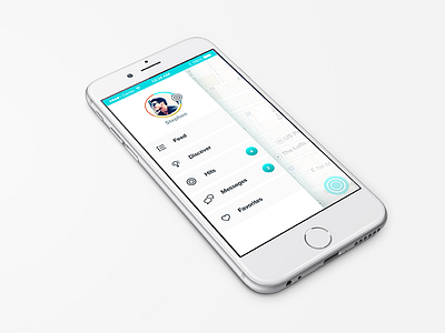 Menu Explore iphone6 menu mobile ui ux
