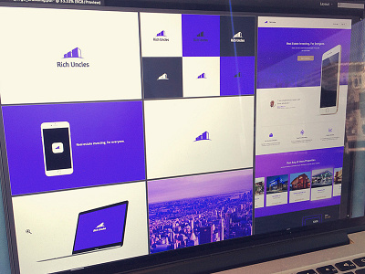 Branding Feels branding clean identity iphone logo mobile purple simple web