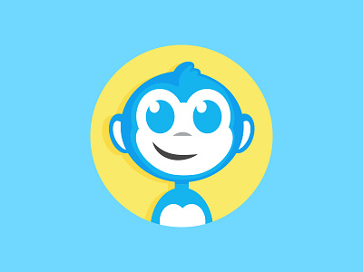 Monkey avatar character illustration illustrator monkey vector