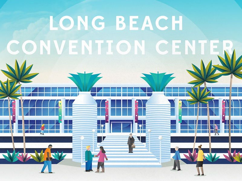 Long Beach Convention Center by Stephen Calvillo on Dribbble