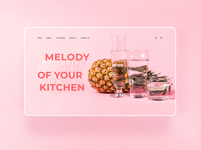 Website concept for GLASSWARE COMPANY🥂 design flat minimal typography ui ux web website