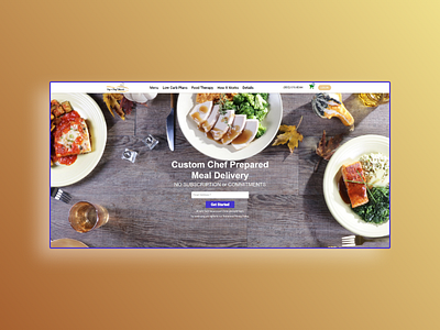 Website for  a food delivery