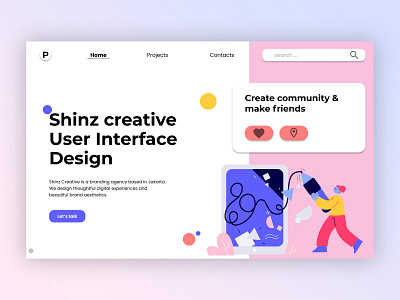 Web Design for Creative App