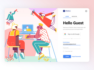 Login Page - Web Design apocalypse app branding daily dailyui illustration illustrations landing page login page ui ui ux ui ux web uidesign ux vector web web design webdesign website website concept