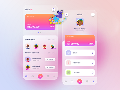 Banking App Mobile app art arts bank branding design design art figma flat illustration illustrator ui ui ux ui design ui designs ui kit ui ux design ux vector web