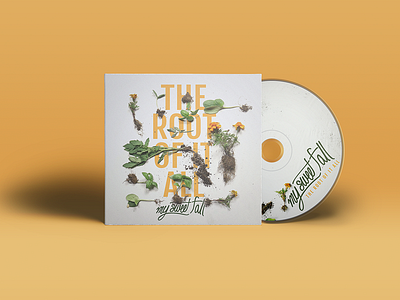 The Root Of It All - Mockup album artwork band cd clean dirt floral flowers grid mockup music pop punk typography