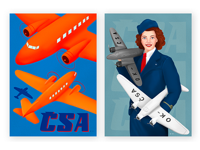 CSA History-Anniversary Posters artwork digital drawing digital painting illustration poster procreate
