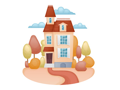 house ai design house illustration illustrator minimal noise noise shadow