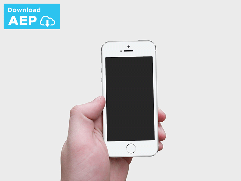 Free iPhone 7 Adobe After Effects Mockup Template - UX in Motion