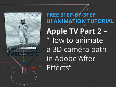 How to animate Apple TV 3D Camera in After Effects – Part 2 after effects animation motion ui