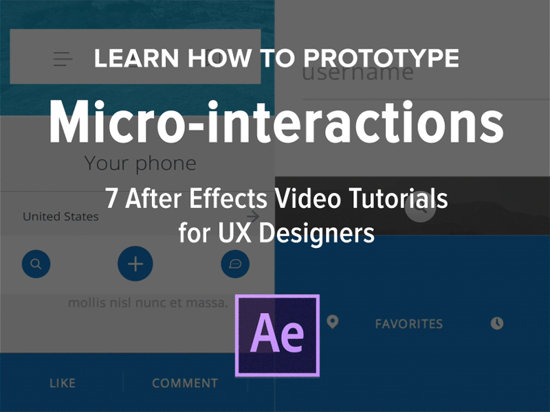 Micro-interactions tutorial series