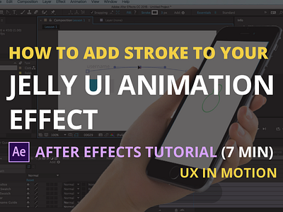 How to add stroke to your jelly ui animation in after effects