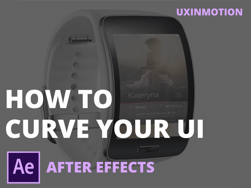 How to curve your ui in after effects (tutorial) after effects gif motion template tutorial