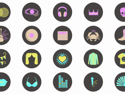 Music Trends board bradocast design frame icons ilustration logo motion multishow music style trends