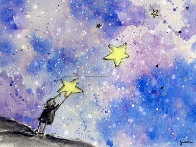 Stars of Hope animation design illustration vector