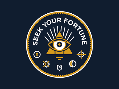 Seek Your Fortune apparel big cartel emblem hat patch stickers