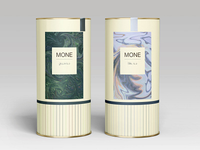 Tea packaging design MONE Art capsule Claude Monet​​​​​​​ brand identity branding design graphic design identity logo packaging tea visual identity
