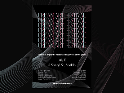 Poster for Urban Art Festival