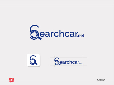 Serach Car Logo design logo minimal