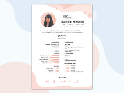 My resume clean design clean theme cv resume design personal uidesign