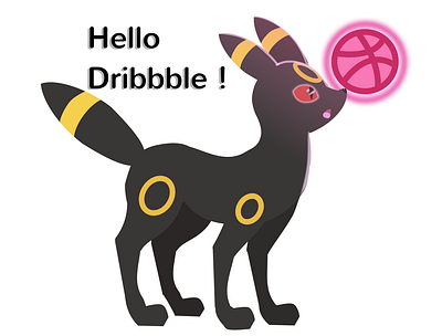 Hello dribbble ! dribble fanart hello dribble hellodribbble illustration pokémon