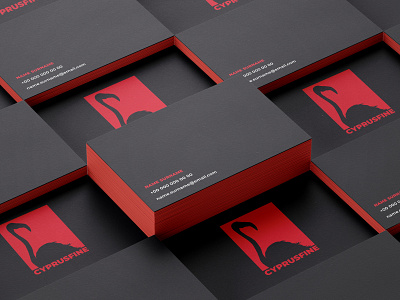 CYPRUSFINE brand design bussines card illustration logo