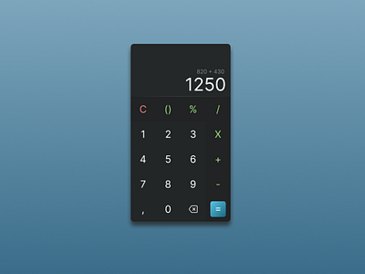 Calculator app design