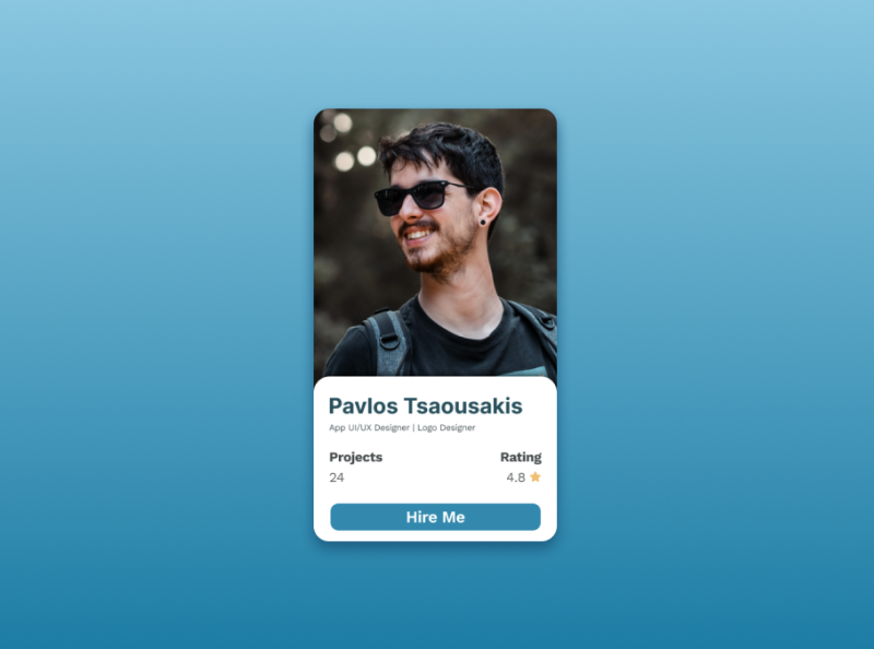 User profile screen by Pavlos Tsaousakis on Dribbble