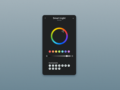 Smart Light Setting screen