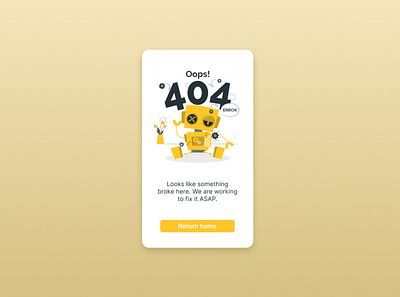 404 Error Page 404 app app design design ecommerce ui ui design uiux ux design