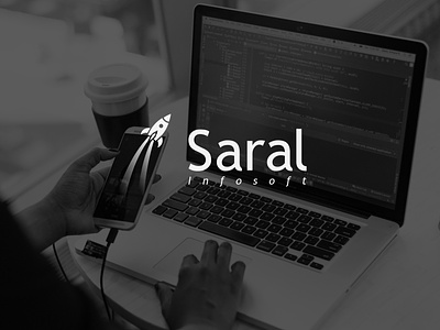 Saral Infosoft | Logo design flat icon illustration logo minimal