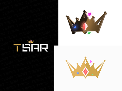 Crown Logo Design 2D/3D 3d 3dlogo 3dlogos branding crown logo letterlogo logodesign studio logos