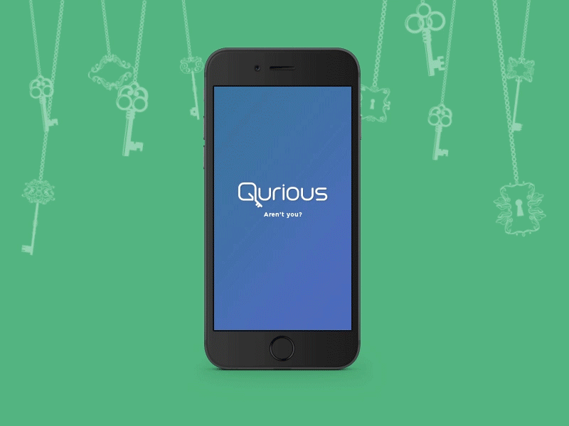 Qurious swipe transition app design ios iphone motion design swipe animation ui ux