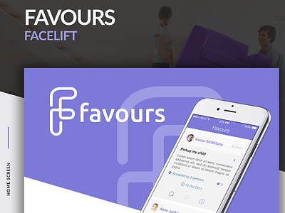 Favours App/Web Design app application design development favors favours favoursapp ui ux