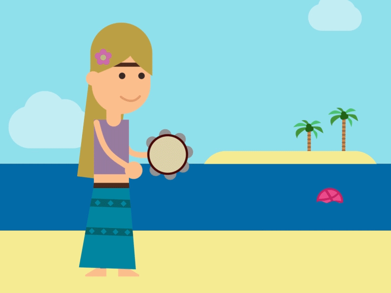Summer is almost over! animation beach character music