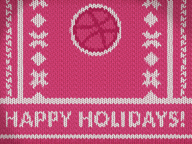Happy Holidays! bounce dribbble holidays