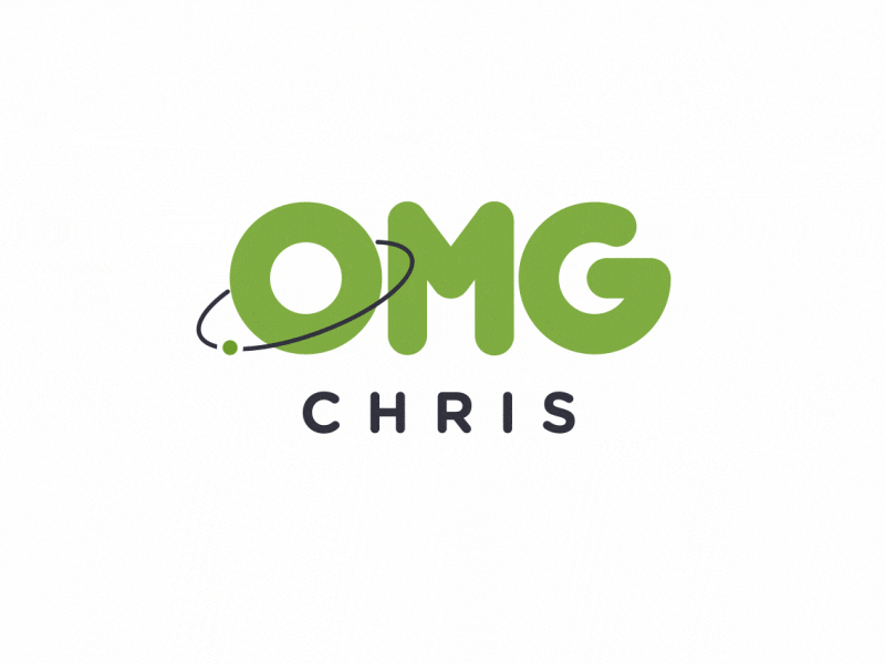 OMGLogo Intro bouncy green logo motion graphics pop