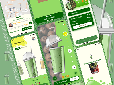 Juice app design concept